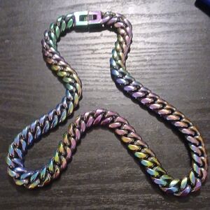 Iridescent Chain Necklace